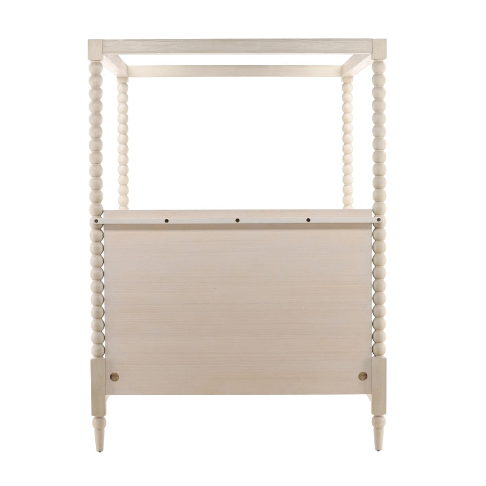 Henry & Mason - Ulti Rubberwood Queen Canopy Bed In Whitewashed Oak - DV7192 veiw 5