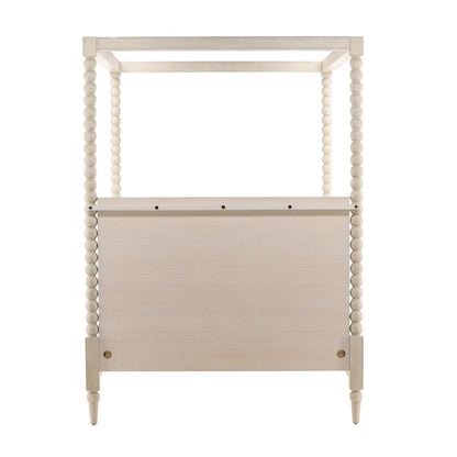Henry & Mason - Ulti Rubberwood Queen Canopy Bed In Whitewashed Oak - DV7192 veiw 5