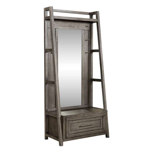 Henry & Mason - Urban Rustic 2 Piece Hall Tree Set in Dusty Charcoal with Heavy Distressing - AFA02566 view 2