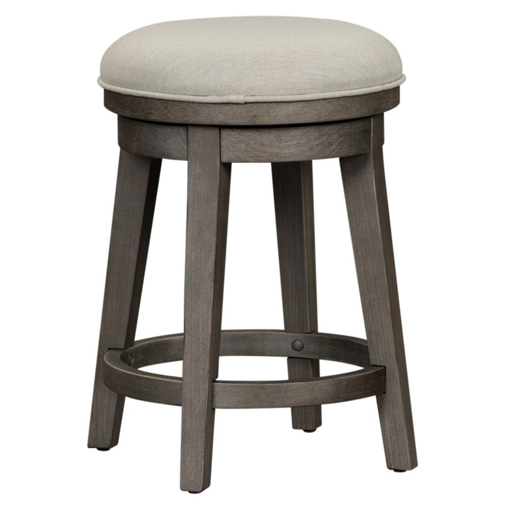 Henry & Mason - Urban Rustic Console Swivel Stool in Dusty Charcoal with Heavy Distressing - AFA02570 view 2