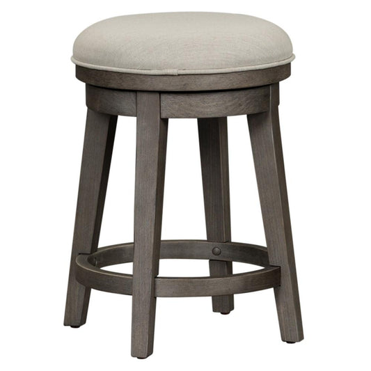 Henry & Mason - Urban Rustic Console Swivel Stool in Dusty Charcoal with Heavy Distressing - AFA02570 view 2