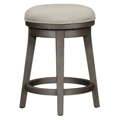Henry & Mason - Urban Rustic Console Swivel Stool in Dusty Charcoal with Heavy Distressing - AFA02570 view 3