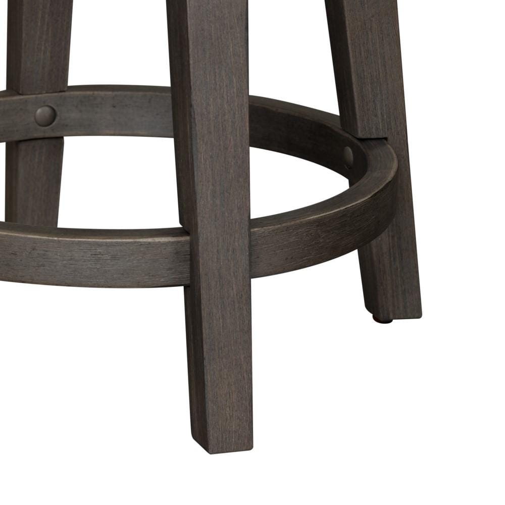 Henry & Mason - Urban Rustic Console Swivel Stool in Dusty Charcoal with Heavy Distressing - AFA02570 view 5