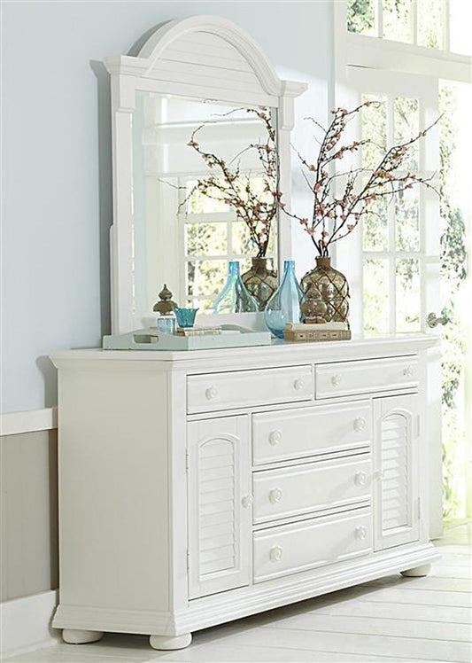Henry & Mason - Vacation Villa I Dresser & Mirror in Oyster White - AFA03112 view 1