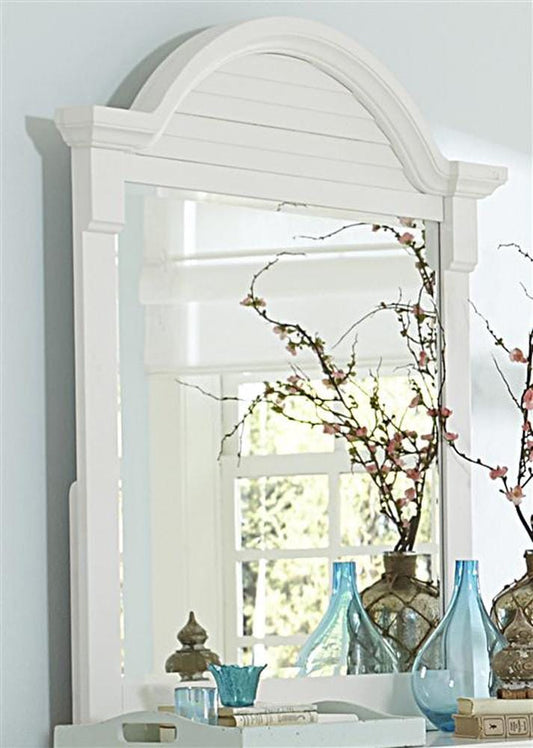 Henry & Mason - Vacation Villa I Mirror in Oyster White - AFA03107 view 1