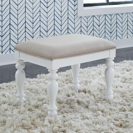 Henry & Mason - Vacation Villa I Vanity Stool in Oyster White - AFA03111 view 1