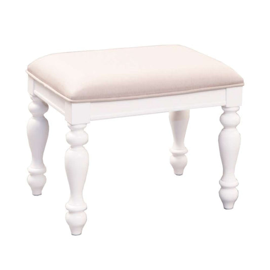 Henry & Mason - Vacation Villa I Vanity Stool in Oyster White - AFA03111 view 2
