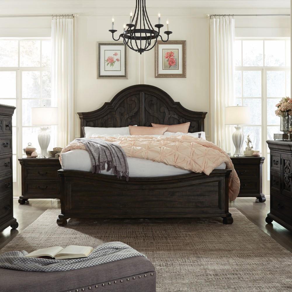 Henry & Mason - Vallera Complete King Shaped Panel Bed - AFA00070 view 3