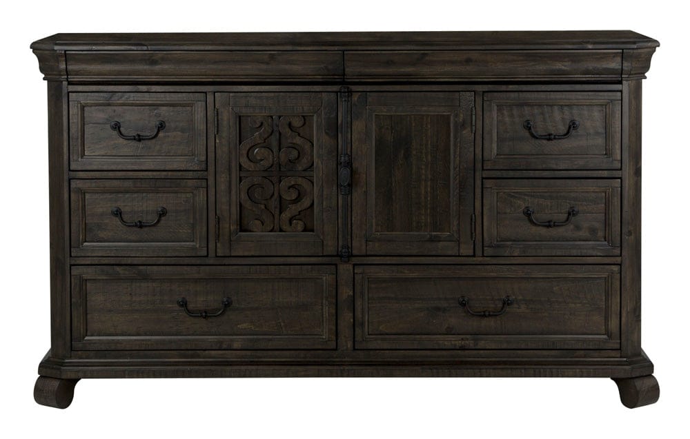 Henry & Mason  -  Vallera Peppercorn Drawer Dresser With Landscape Mirror  - AFA00783 view 6