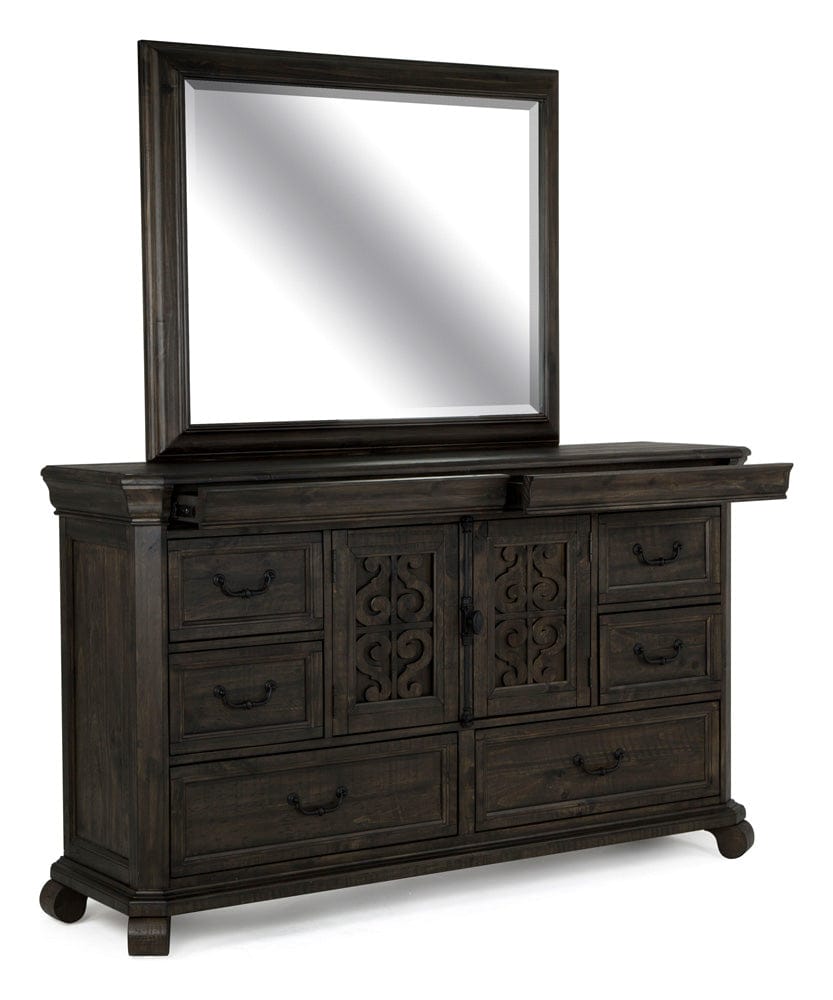 Henry & Mason  -  Vallera Peppercorn Drawer Dresser With Landscape Mirror  - AFA00783 view 8