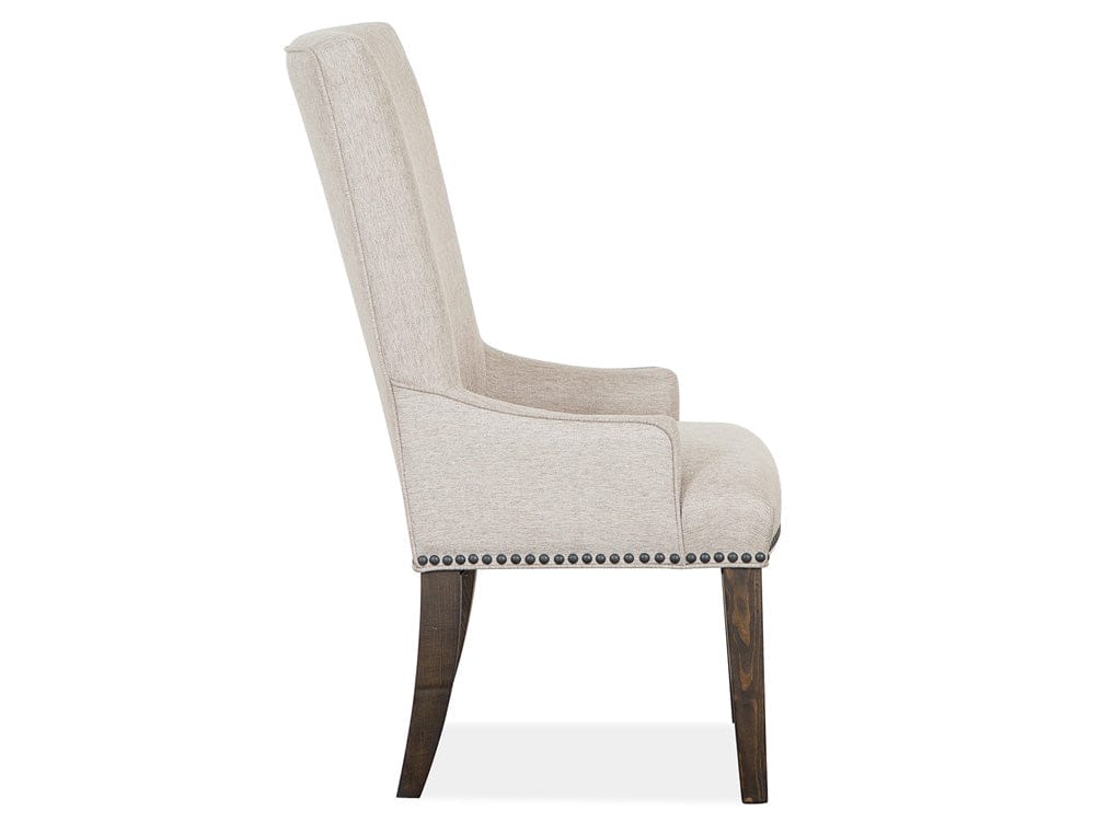 Henry & Mason  -  Vallera Peppercorn Upholstered Host Chair (Set of 2)  - AFA00787 view 3
