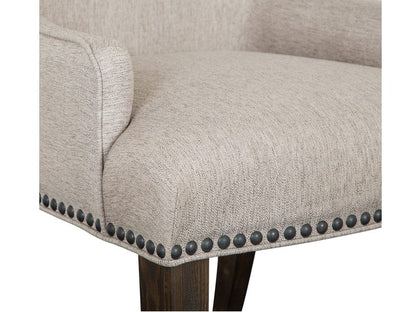Henry & Mason  -  Vallera Peppercorn Upholstered Host Chair (Set of 2)  - AFA00787 view 6