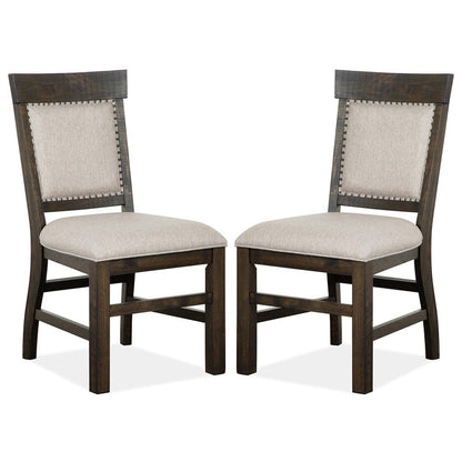 Henry & Mason  -  Vallera Peppercorn Upholstered Side Chair (Set of 2)  - AFA00788 view 1