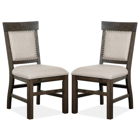 Henry & Mason  -  Vallera Peppercorn Upholstered Side Chair (Set of 2)  - AFA00788 view 1
