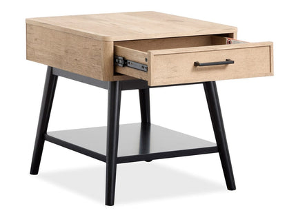 Henry & Mason  -  Vandon Driftwood Rectangular End Table  - AFA00950 view 6