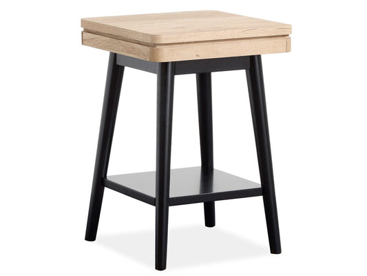 Henry & Mason  -  Vandon Driftwood Square Accent Table  - AFA00952 view 1