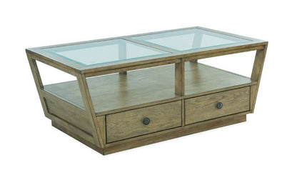 Henry & Mason - Vannor Rectangular Cocktail Table w/Casters - AFA00284 view 1