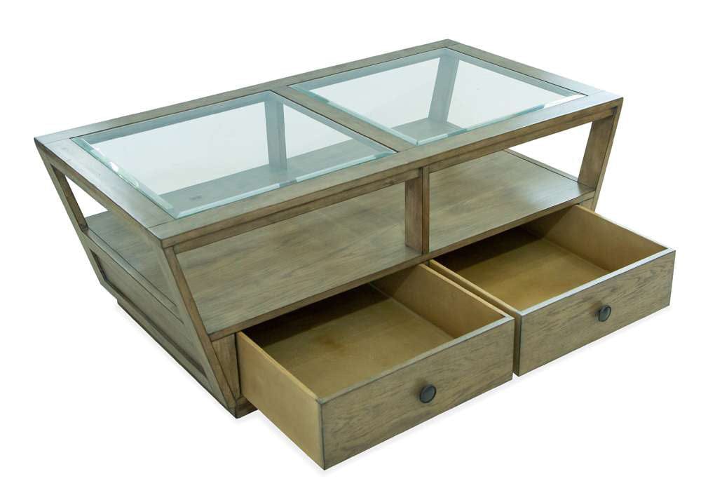 Henry & Mason - Vannor Rectangular Cocktail Table w/Casters - AFA00284 view 2