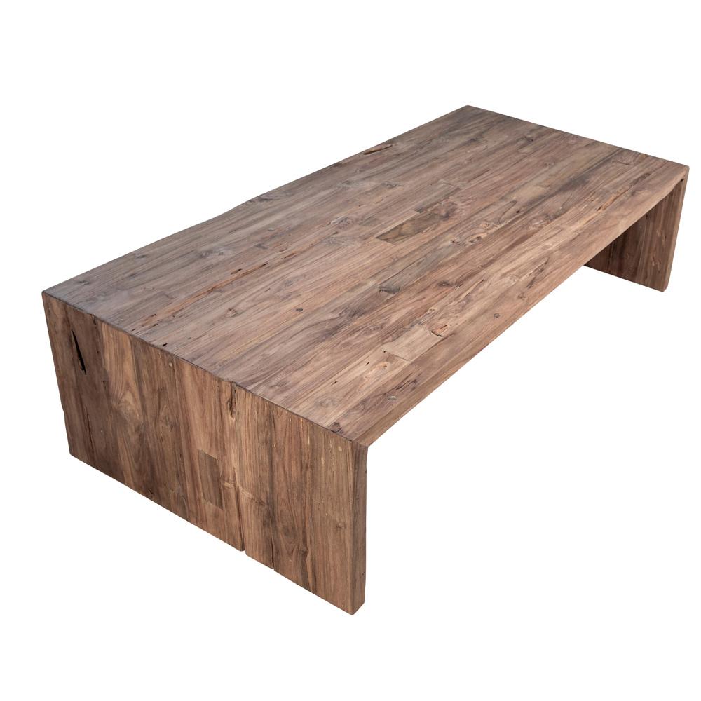 Henry & Mason - Vaughn 60in Medium Brown Reclaimed Teak Wood Coffee Table - DV7307 veiw 5