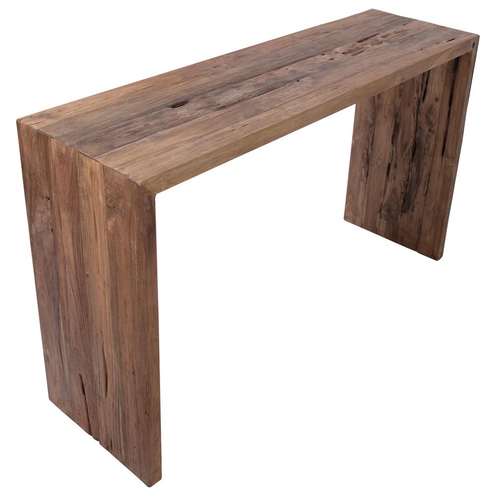 Henry & Mason - Vaughn Medium Brown Reclaimed Teak Wood Console Table - DV7308 veiw 3