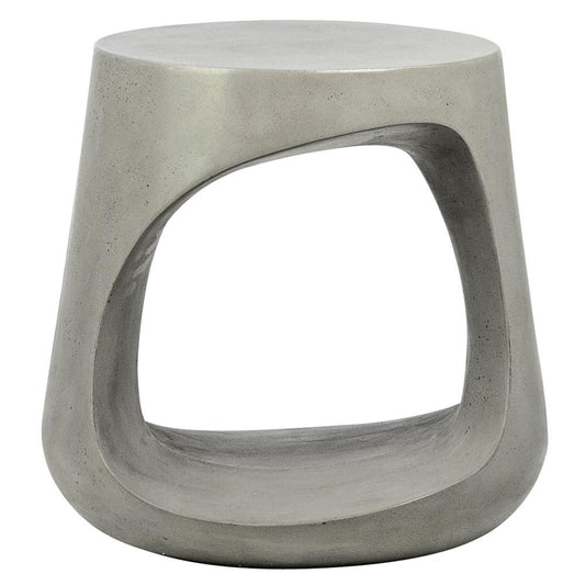 Henry & Mason - Vergam Gray Lightweight Concrete Side Table - DV7287 veiw 2