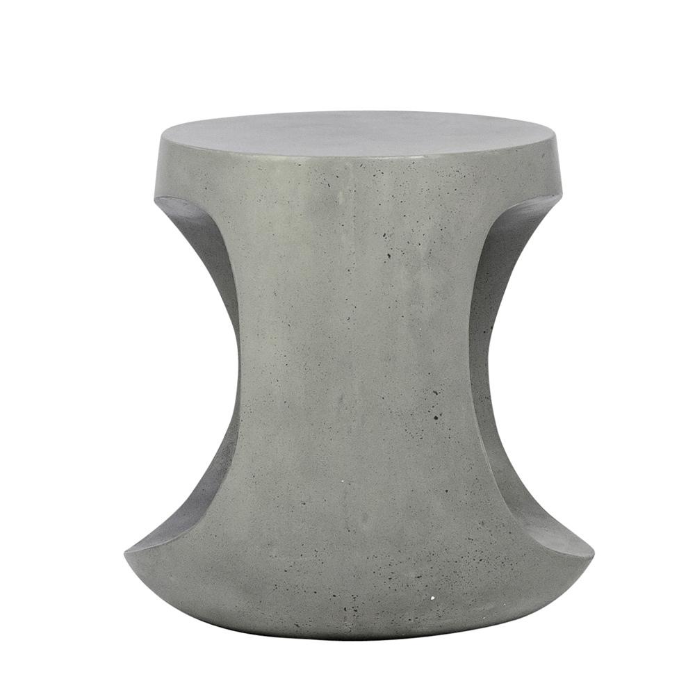 Henry & Mason - Vergam Gray Lightweight Concrete Side Table - DV7287 veiw 3