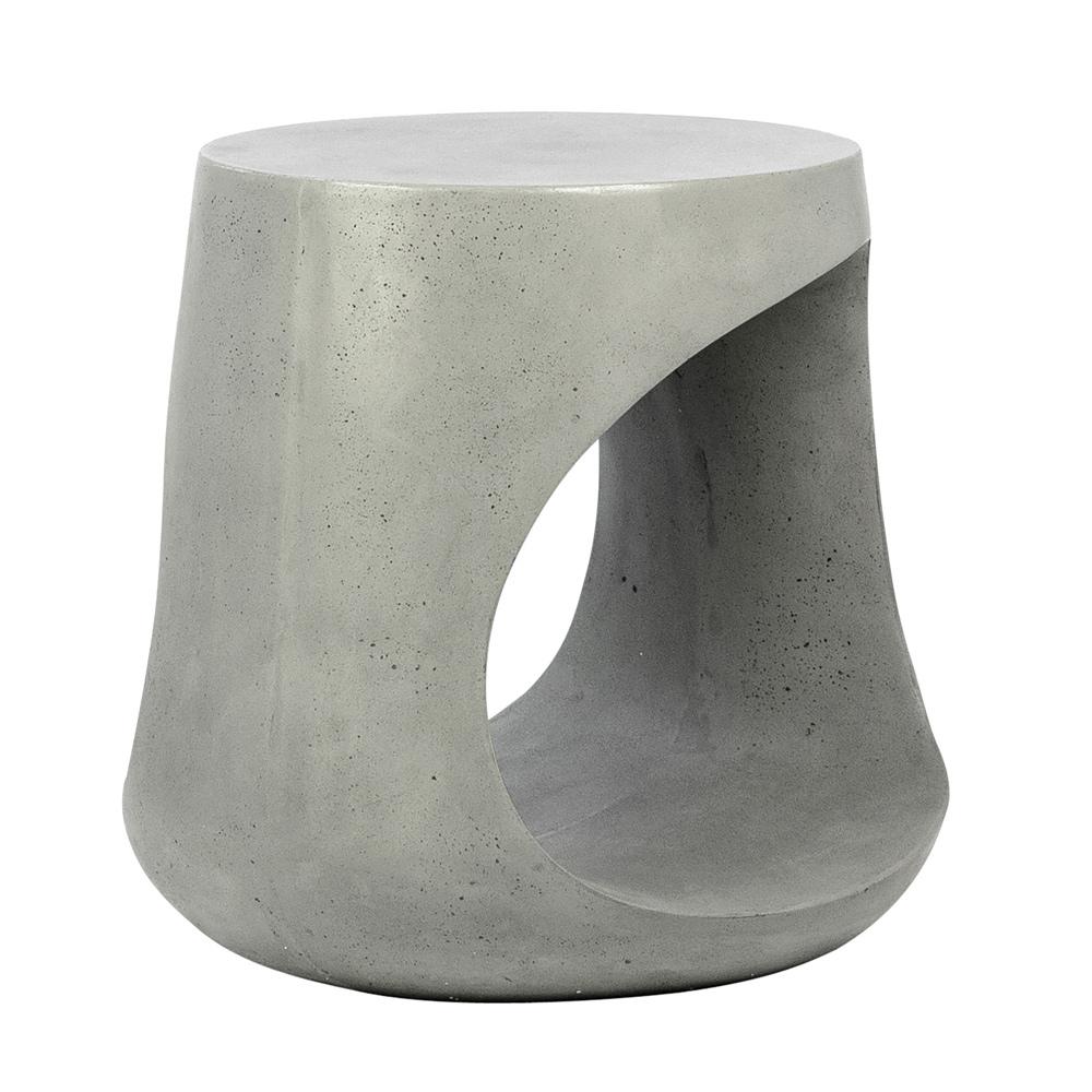 Henry & Mason - Vergam Gray Lightweight Concrete Side Table - DV7287 veiw 4