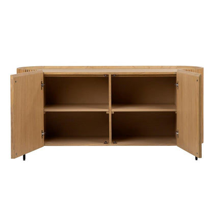 Henry & Mason - Vette 59in Natural Mindi Wood Sideborad with Black Iron Legs - DV7116 veiw 4