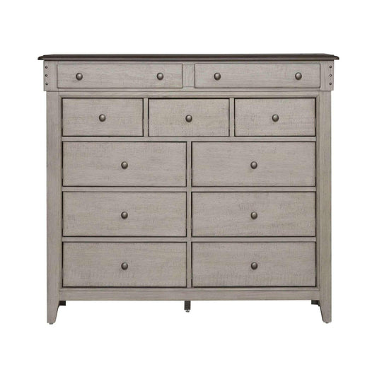 Henry & Mason - Vine Vale 11 Drawer Chesser in Weathered Linen with Dusty Taupe Tops - AFA02756 view 2