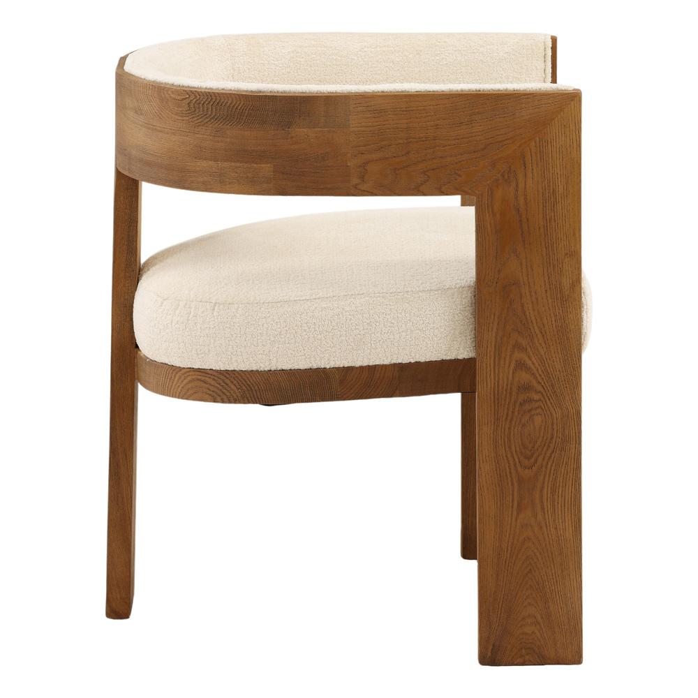 Henry & Mason - Waller Natural Ash Wood Dining Chair in Cream Performance Fabric - DV7394 veiw 3