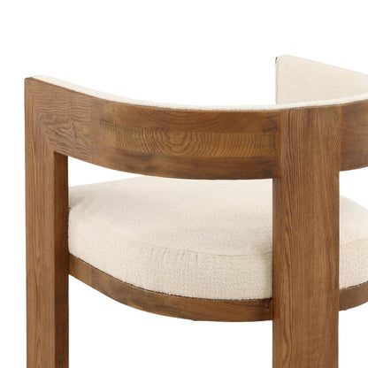 Henry & Mason - Waller Natural Ash Wood Dining Chair in Cream Performance Fabric - DV7394 veiw 5