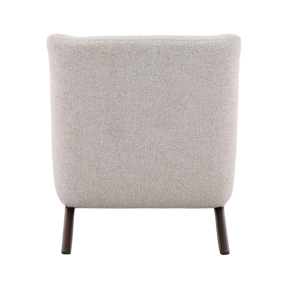 Henry & Mason - Warwick Occasional Chair in Cream Boucle Fabric and Mindi Wood - DV7103 veiw 4