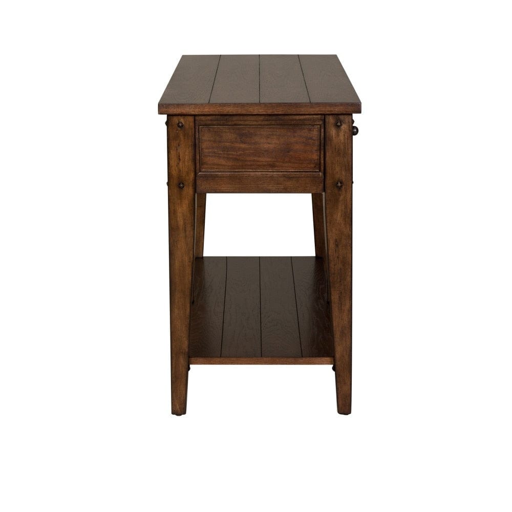 Henry & Mason - Waterfront Sofa Table in Rustic Brown Oak - AFA01805 view 4