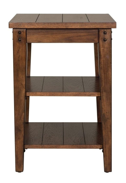 Henry & Mason - Waterfront Tiered Table in Rustic Brown Oak - AFA01803 view 1