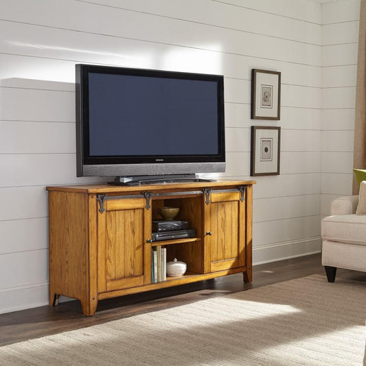 Henry & Mason - Waterfront TV Console in Oak - AFA01451 view 1