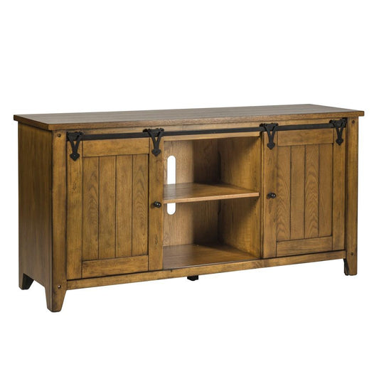 Henry & Mason - Waterfront TV Console in Oak - AFA01451 view 2