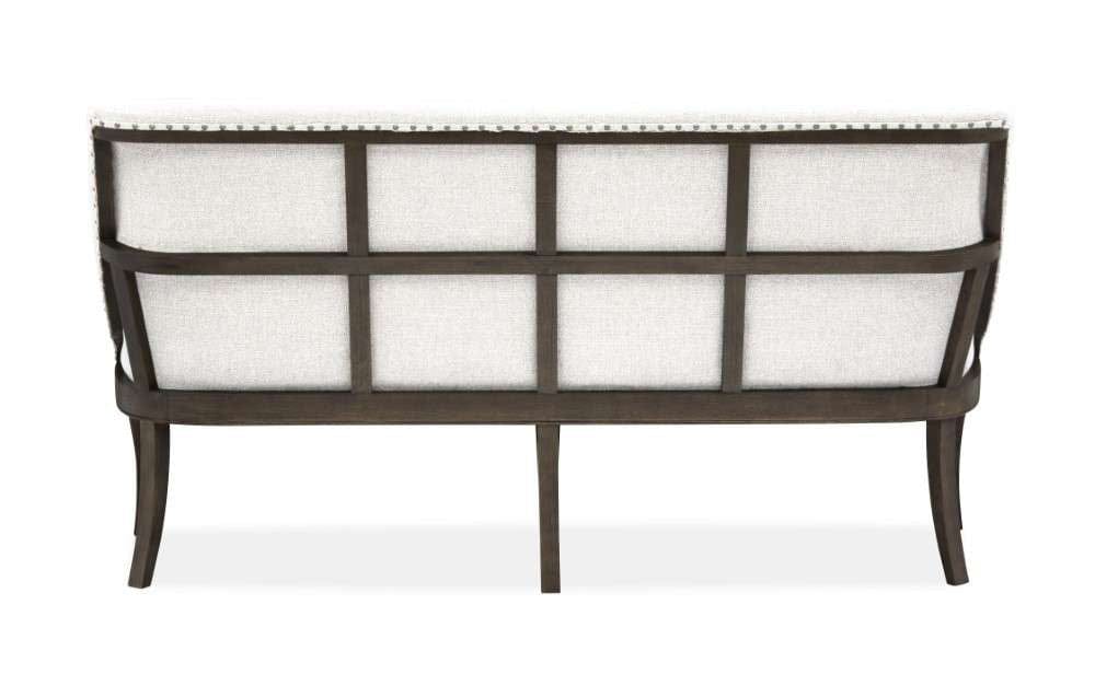 Henry & Mason - Wellington House Wood Bench w/Upholstered Seat & Back - AFA00528 view 3