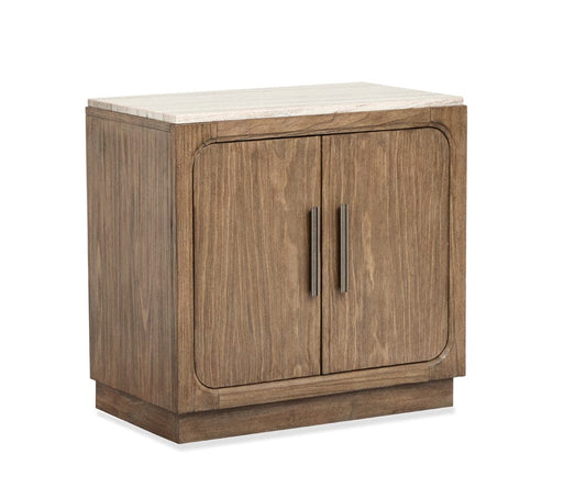 Henry & Mason  -  Westmere Dark Umber Door Nightstand  - AFA01314 view 1