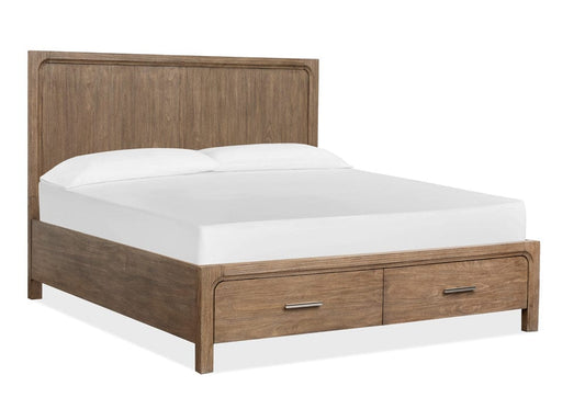 Henry & Mason  -  Westmere Dark Umber King Panel Storage Bed  - AFA01321 view 1