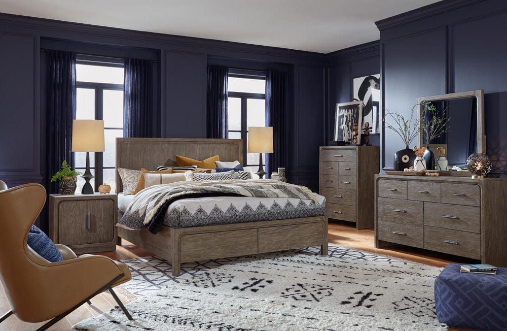 Henry & Mason  -  Westmere Dark Umber Queen Panel Storage Bed  - AFA01326 view 10