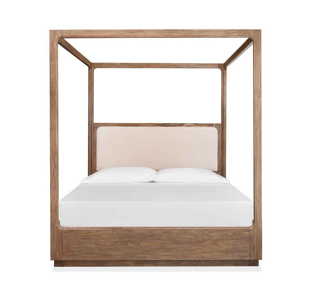 Henry & Mason  -  Westmere Dark Umber Queen Upholstered Poster Bed  - AFA01328 view 2