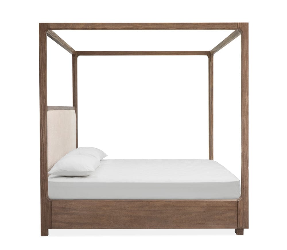 Henry & Mason  -  Westmere Dark Umber Queen Upholstered Poster Bed  - AFA01328 view 3