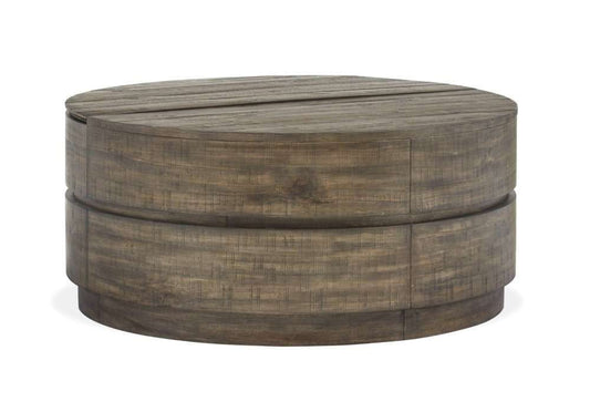 Henry & Mason - Wexley Wood Round Lift Top Cocktail Table w/Casters - AFA00032 view 1