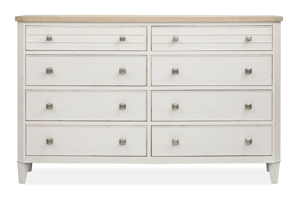 Henry & Mason  -  Whisper Isles Sea Pearl And Driftwood Double Drawer Dresser With Landscape Mirror  - AFA01372 view 5