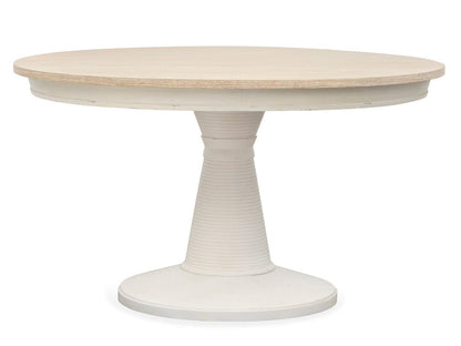 Henry & Mason  -  Whisper Isles Sea Pearl And Driftwood Extendable 54" Round Dining Table  - AFA01375 view 1