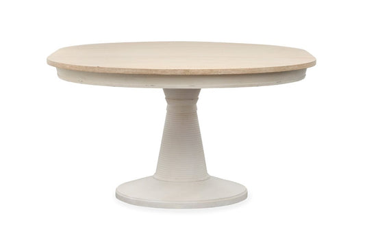 Henry & Mason  -  Whisper Isles Sea Pearl And Driftwood Extendable 54" Round Dining Table  - AFA01375 view 2