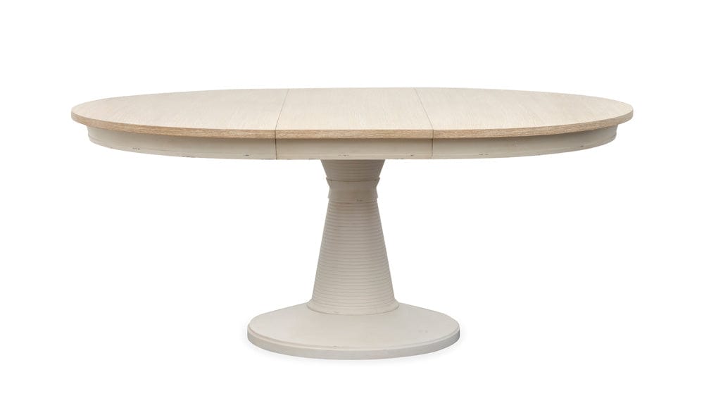 Henry & Mason  -  Whisper Isles Sea Pearl And Driftwood Extendable 54" Round Dining Table  - AFA01375 view 4