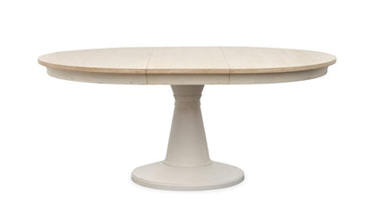 Henry & Mason  -  Whisper Isles Sea Pearl And Driftwood Extendable 54" Round Dining Table  - AFA01375 view 4
