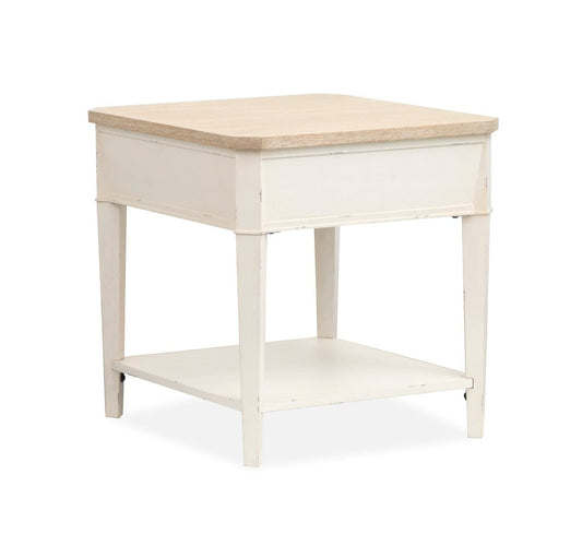 Henry & Mason  -  Whisper Isles Sea Pearl And Driftwood Rectangular End Table  - AFA01382 view 2