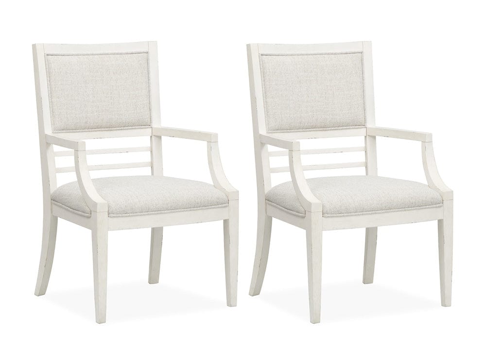 Henry & Mason  -  Whisper Isles Sea Pearl And Driftwood Upholstered Arm Chair (Set of 2)  - AFA01386 view 1